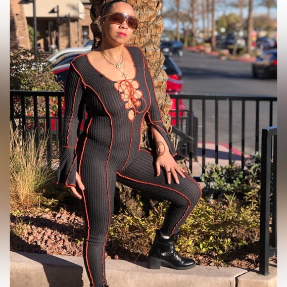 Knit jumpsuit - Picture 2 of 7